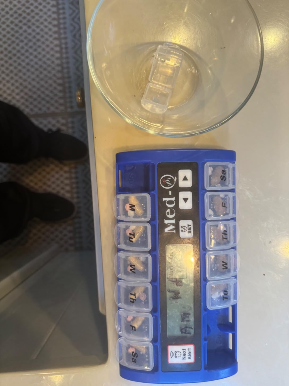 Digital Pill Box with Alarms - Pill Organizer with Flashing Lights & Beeping Reminders - Monthly Pill Dispenser for Seniors, Dementia, Alzheimer's, Medication & Vitamin Management customer photo 1