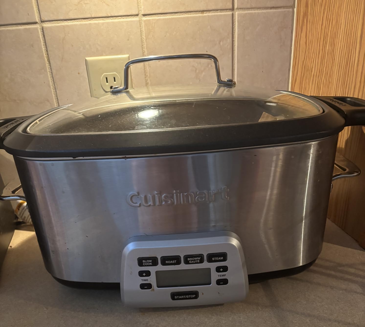 Cuisinart 3-In-1 Cook Central 6-Quart Multi-Cooker: Slow Cooker, Brown/Saute, Steamer, MSC-600 NAS, Silver customer photo 1