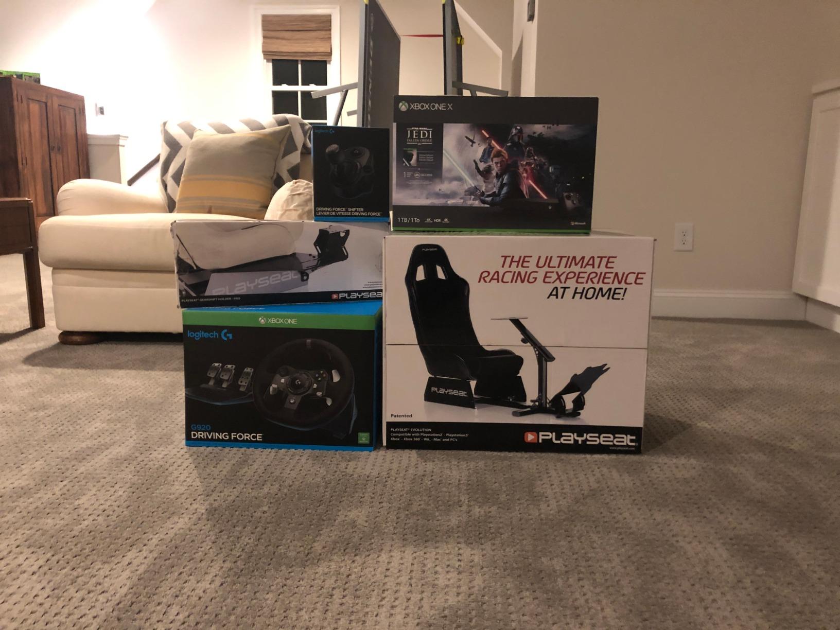 Playseat Evolution Sim Racing Cockpit | Comfortable & Adjustable | Compatible with All Steering Wheels & Pedals on The Market | Supports PC & Console | Racing Suede Edition customer photo 1