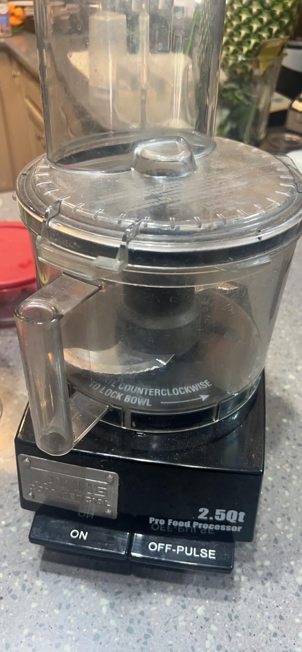 Waring Commercial WFP11SW 2.5 Quart Food Processor, 3/4 HP Motor, Low Profile Design, LiquiLock Seal Bowl System customer photo 1