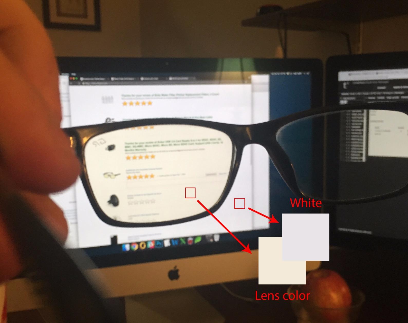 Gamma Ray Computer Blue Light Blocking Gaming Glasses w/Amber Tint and Anti Glare UV Digital Eyestrain customer photo 1