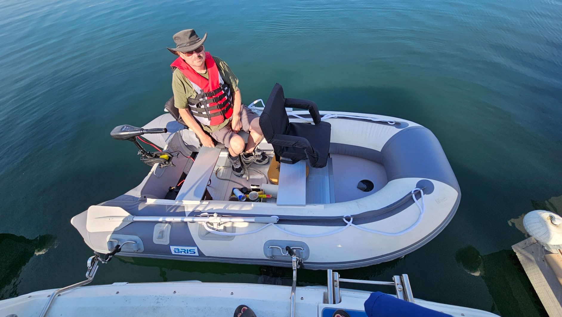 BRIS 9.8 ft Inflatable Boat Inflatable Dinghy Boat Yacht Tender Fishing Raft customer photo 2