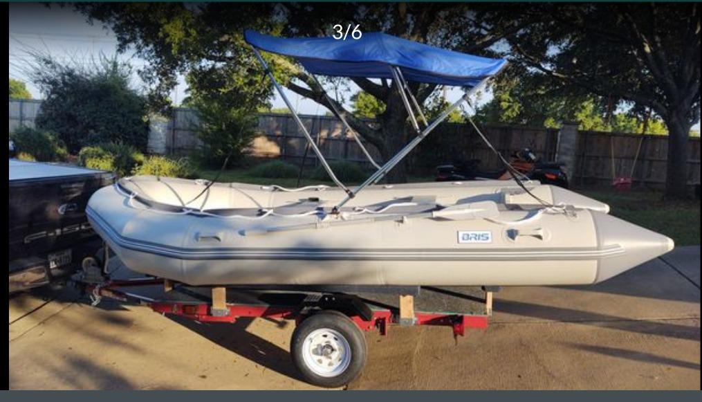 BRIS 14.1 ft Inflatable Boat Inflatable Rescue & Dive Inflatable Raft Power Boat customer photo 1