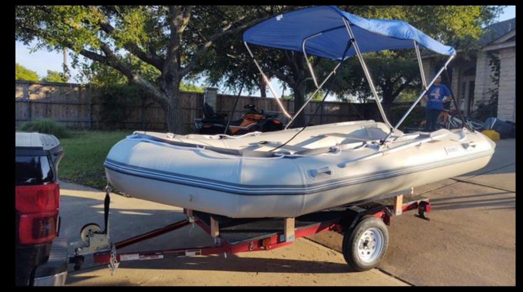 BRIS 14.1 ft Inflatable Boat Inflatable Rescue & Dive Inflatable Raft Power Boat customer photo 2