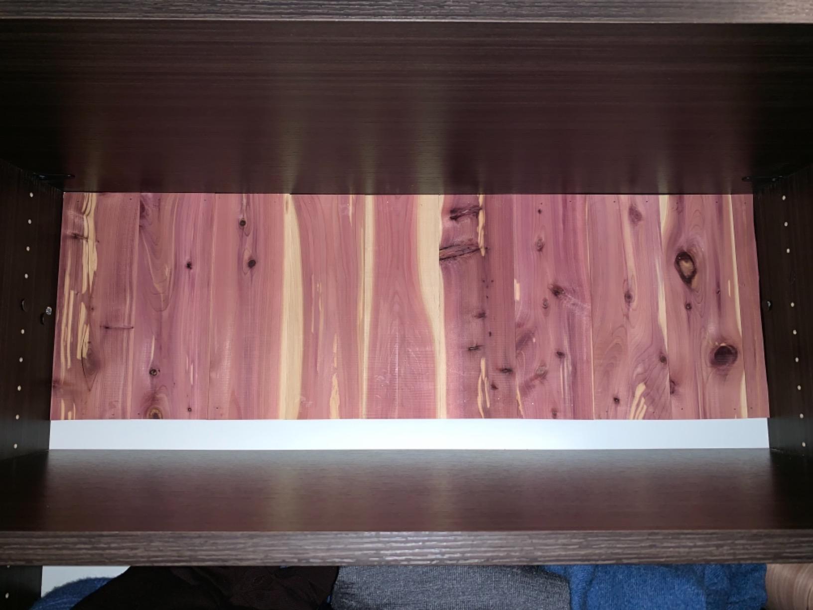 Household Essentials 25012-1 Cedarline Collection Cedar Wood Panels for Closet Storage | 10 Piece Value Pack customer photo 2