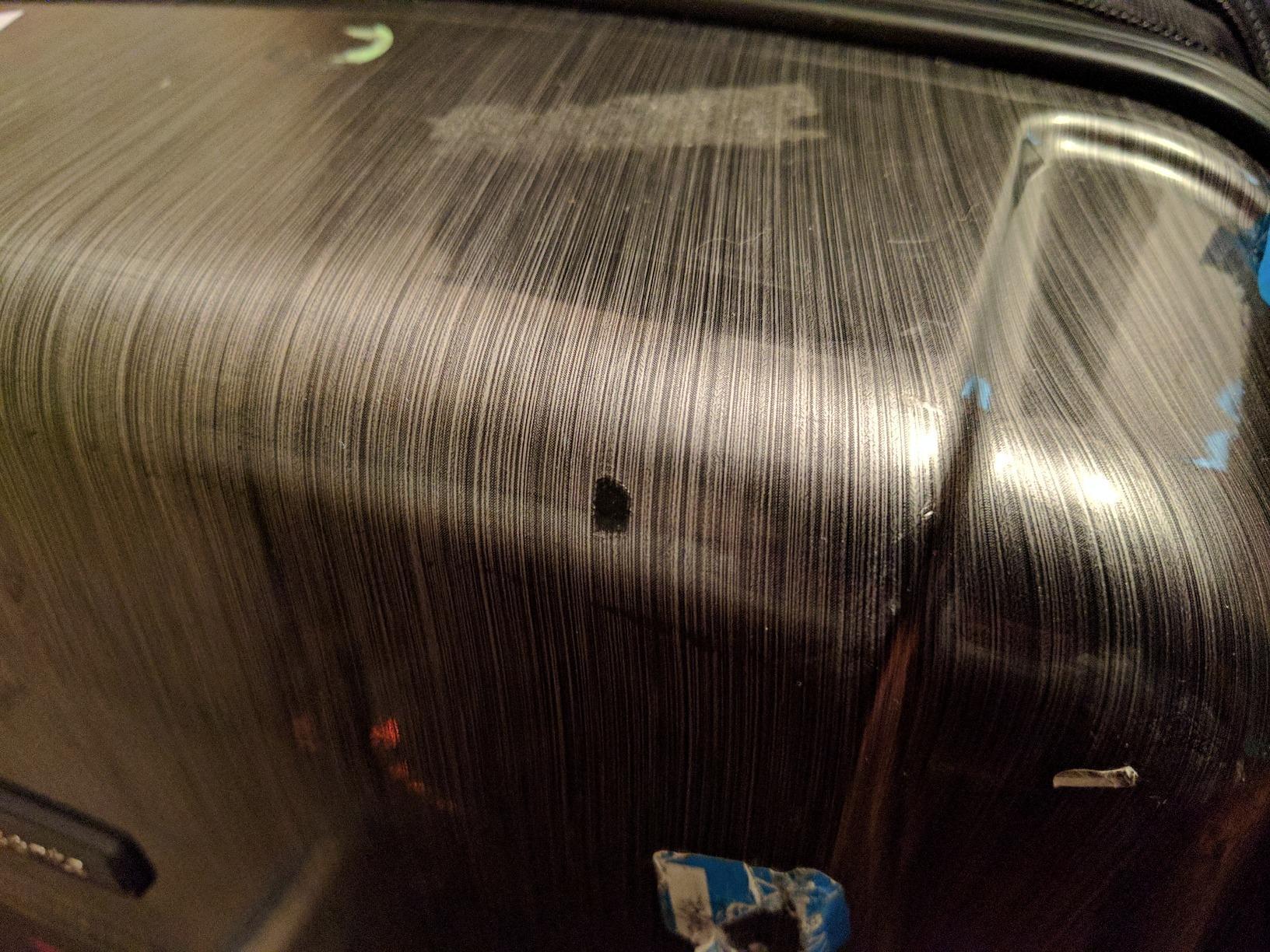 Winfield 2 Hardside Expandable Luggage with Spinner Wheels, Charcoal, Checked-Medium 24-Inch customer photo 1