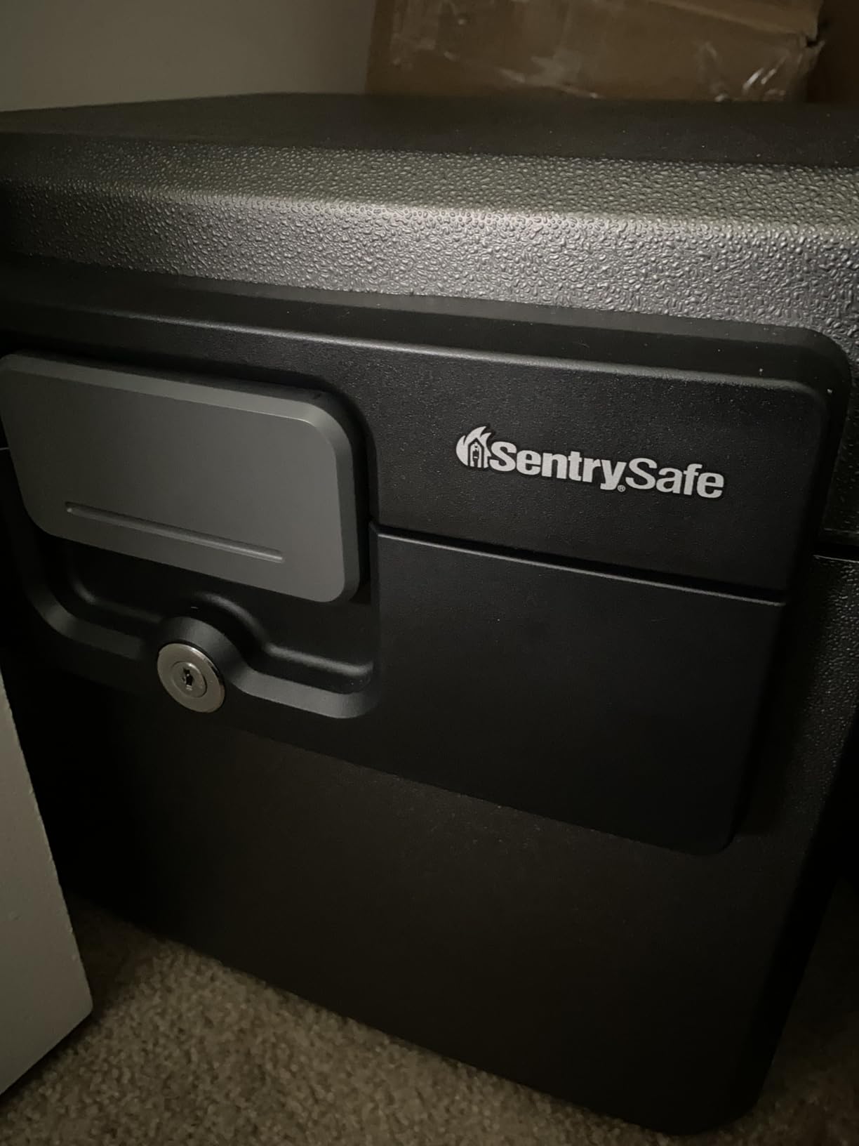 SentrySafe Black Fireproof and Waterproof Safe, File Folder and Document Box with Key Lock, Ex. 14.3 x 15.5 x 13.5 inches, HD4100 customer photo 1