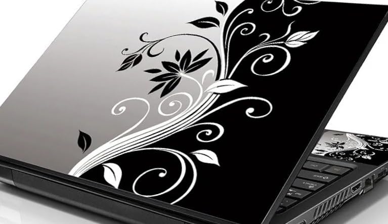 LSS 17 17.3 Inches Laptop Notebook Skin Sticker with 2 Wrist Pads - Reusable Cover Protector Vinyl Sticker Cover Decal Fits 17