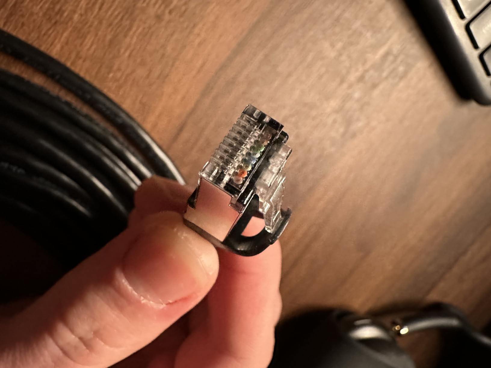 Cable Matters 10Gbps Snagless Shielded Cat 6A Ethernet Cable - 50ft, Cat 6A Cable, Cat6A Cord, Ethernet Cord, Black customer photo 1