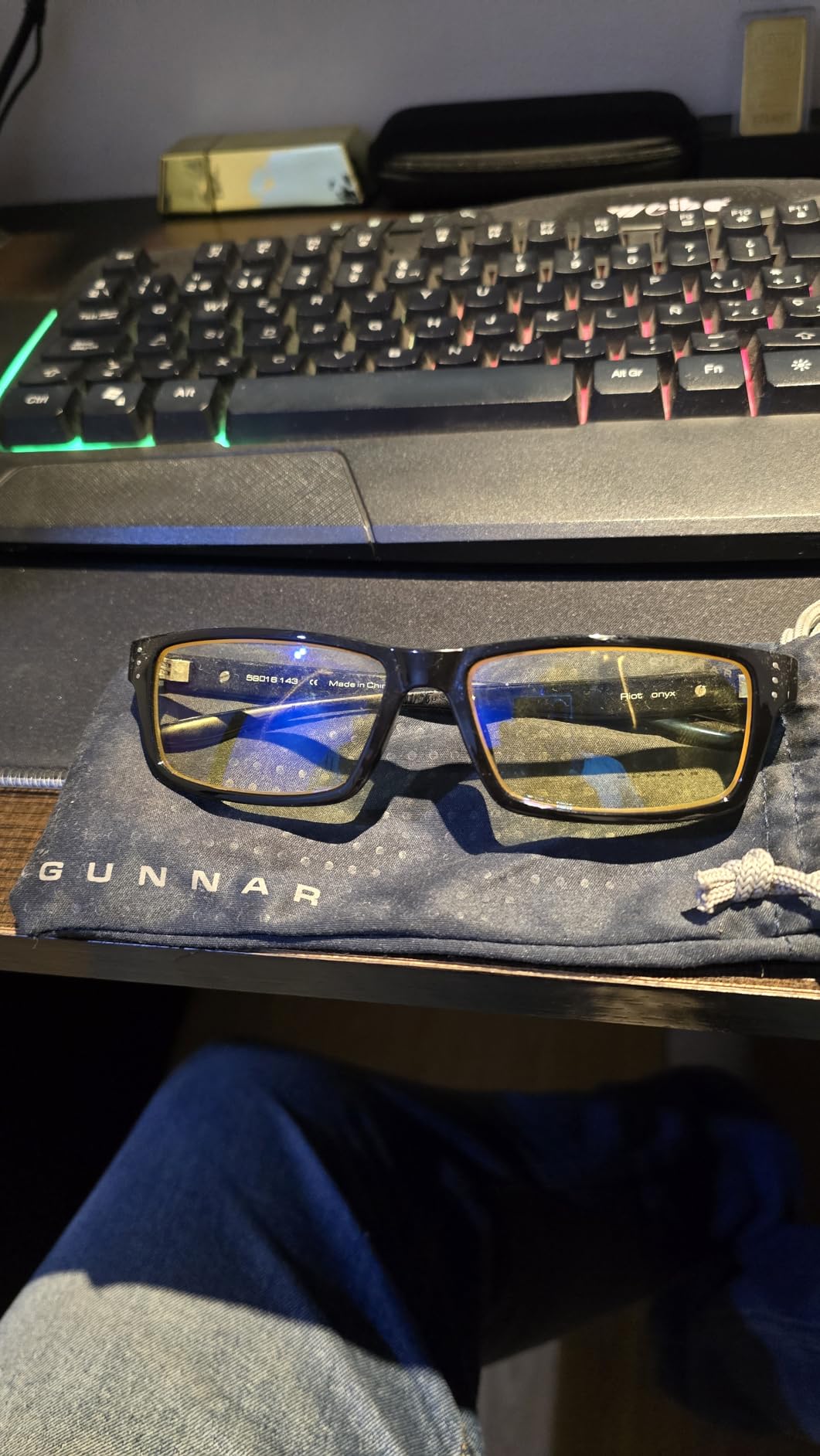 GUNNAR - Premium Gaming and Computer Glasses - Blocks Blue Light - Riot customer photo 2