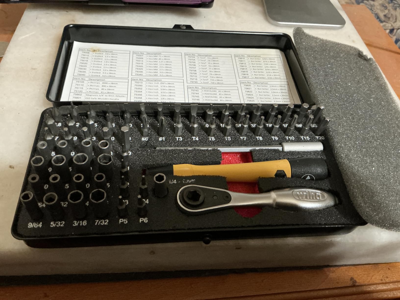 Wiha 75965 65 Piece System 4 ESD Safe Master Technician Ratchet and MicroBits Set customer photo 2