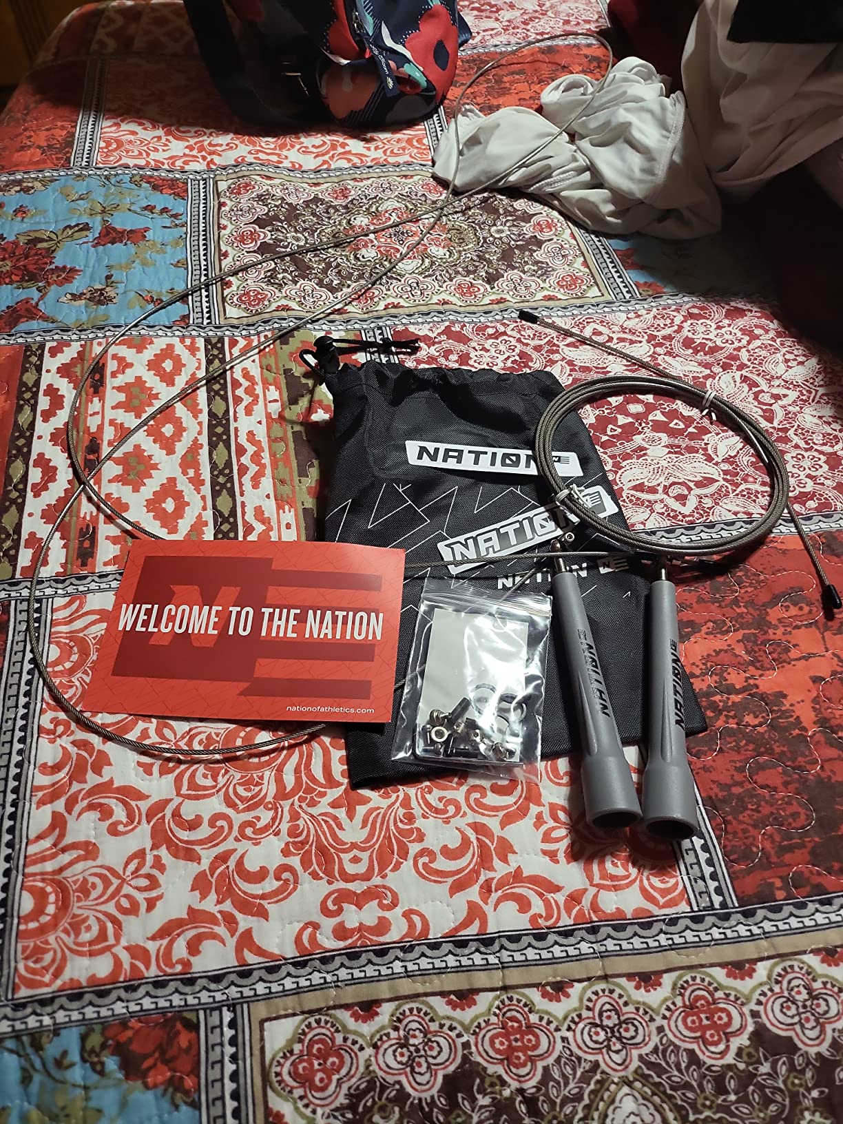 WOD Nation Adjustable Speed Jump Rope For Men, Women & Children - Blazing Fast Fitness Skipping Rope Perfect for Boxing, MMA, Endurance customer photo 2