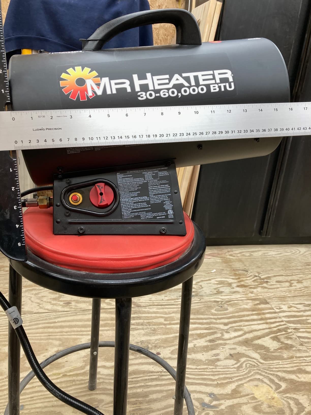 Mr. Heater MH60QFAV 60,000 BTU Portable Propane Forced Air Heater customer photo 2