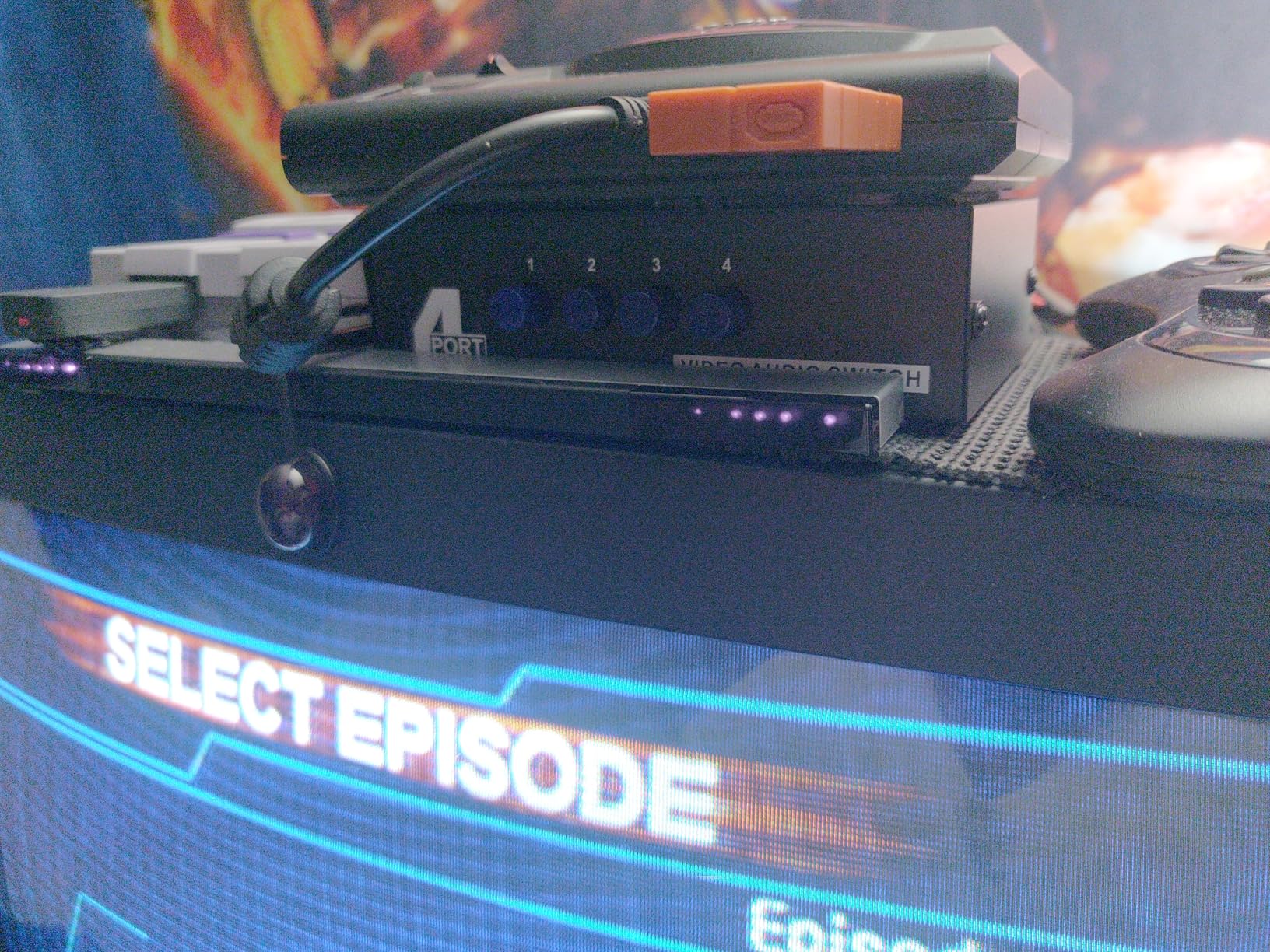 Panlong 4-Way AV Switch RCA Switcher 4 in 1 Out Composite Video L/R Stereo Audio Selector Box for DVD STB Game Consoles customer photo 2