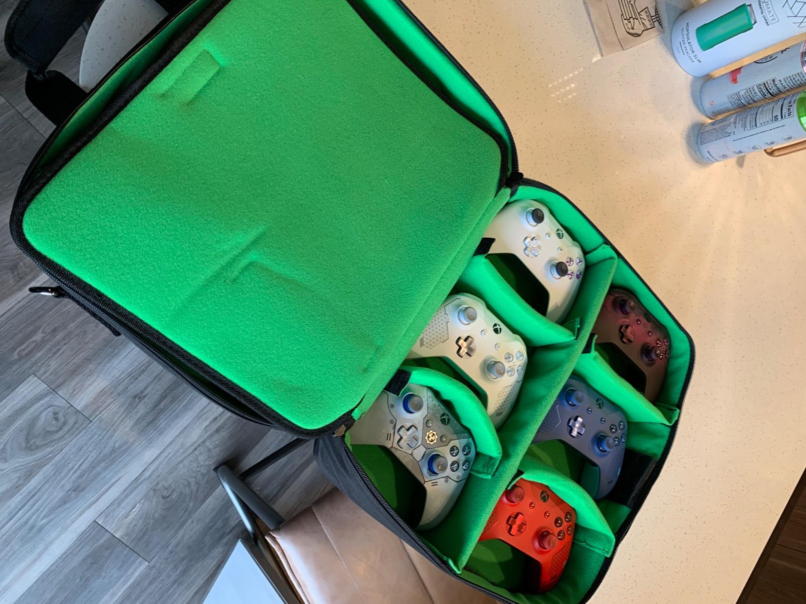 USA Gear Console Carrying Case - Xbox Travel Bag Compatible with Xbox One and Series S with Water Resistant Exterior and Accessory Storage for Controllers, Cables, Gaming Headsets and More customer photo 2