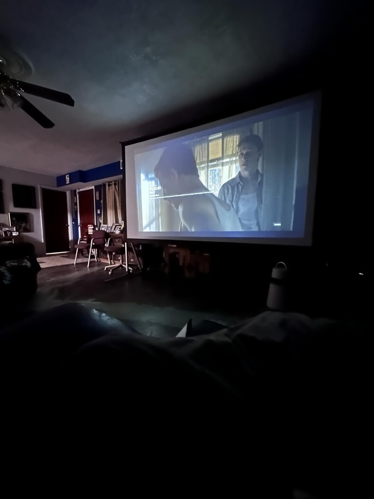 Elite Screens 120-INCH Projector Screen|Outdoor Indoor Movie Screens|16:9 Freestanding Portable Foldable Projection Stand|Home Theater, OMS120H2 customer photo 1