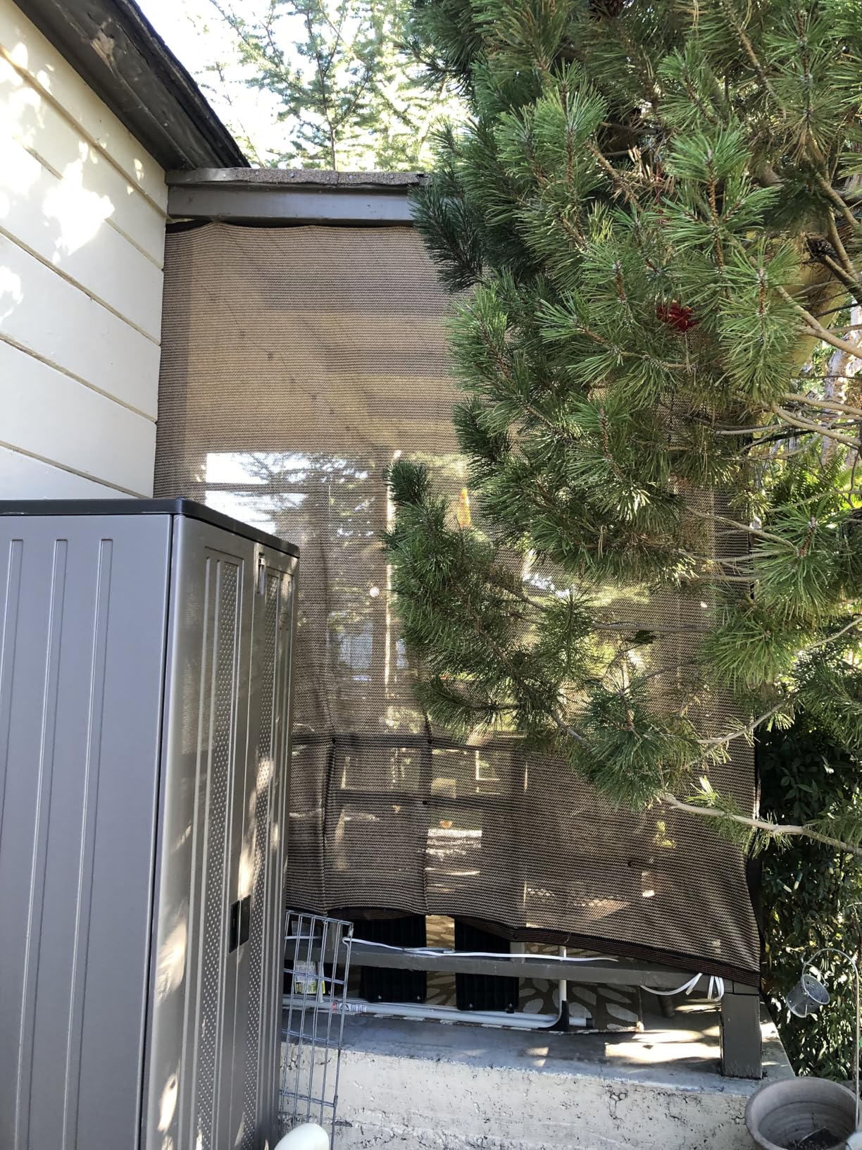 Suncast Tall Storage Cabinet, Platinum Resin Garage Storage Cabinet with Doors & Shelves customer photo 1