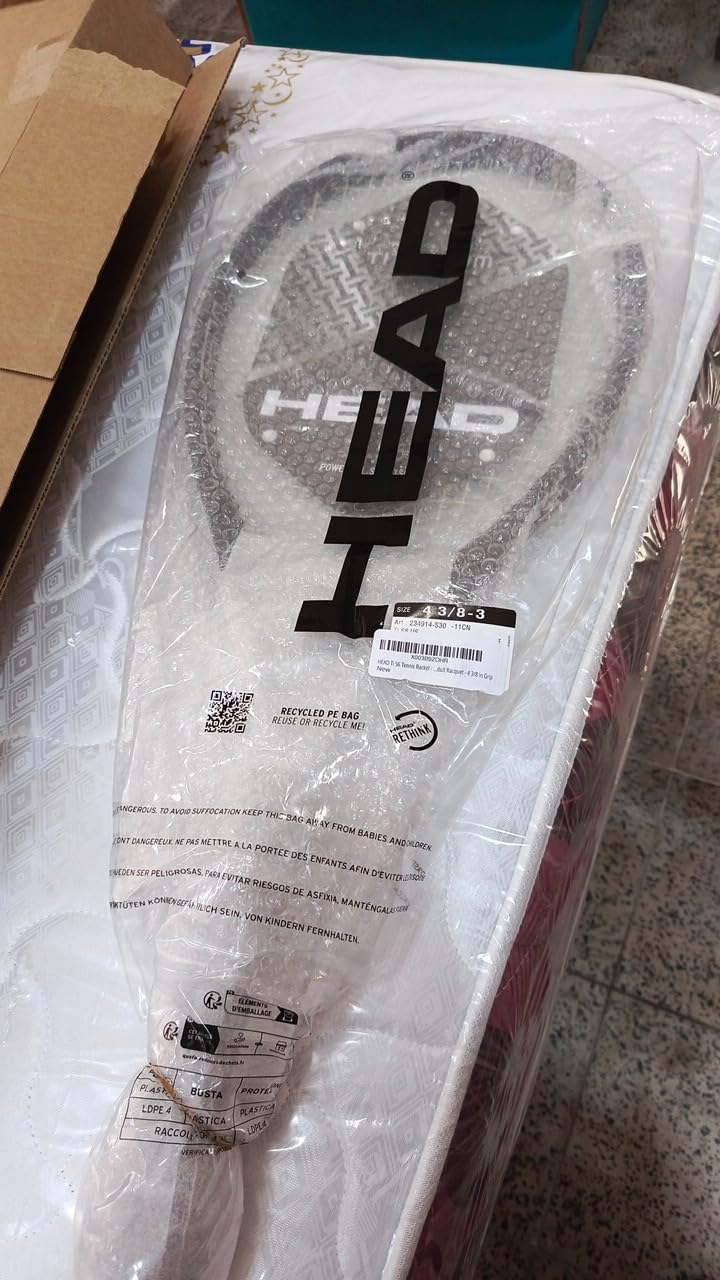 Head Ti S6 Tennis Racket Pre-Strung Head Heavy Balance 27.75 Inch Racquet - 4 3/8 in Grip customer photo 2