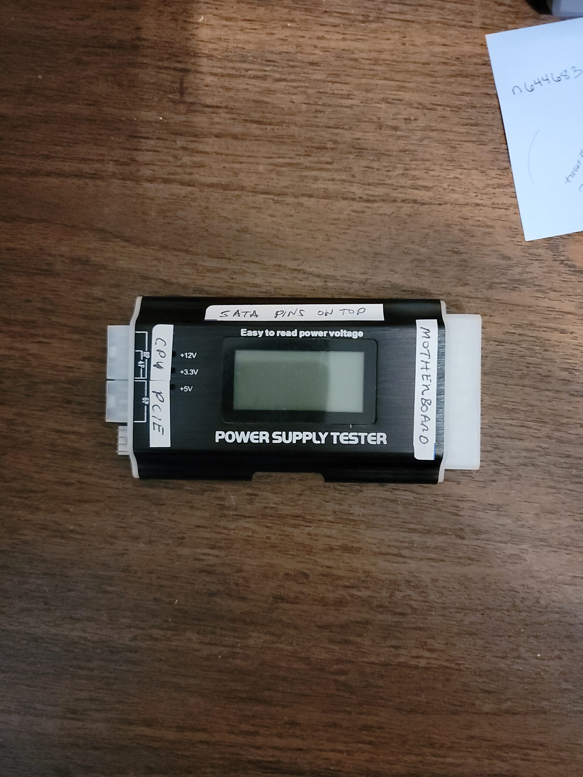 20+4 Pin LCD Computer Power Supply Tester for SATA IDE HDD ATX ITX BYI Connectors-Black customer photo 2