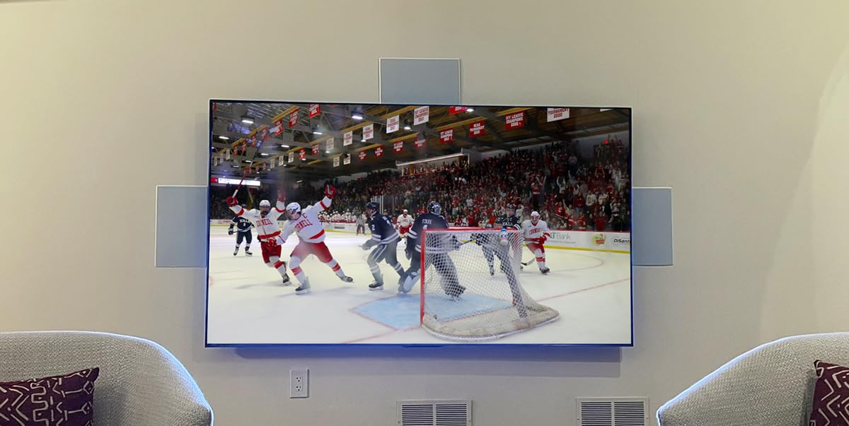 Mounting Dream TV Mount Fixed for Most 42-84 Inch Flat Screen TVs, UL Listed TV Wall Mount Bracket up to VESA 600 x 400mm and 132 lbs - Fits 16 to 18 to 24 Studs - Low Profile and Space Saving MD2163-K customer photo 1