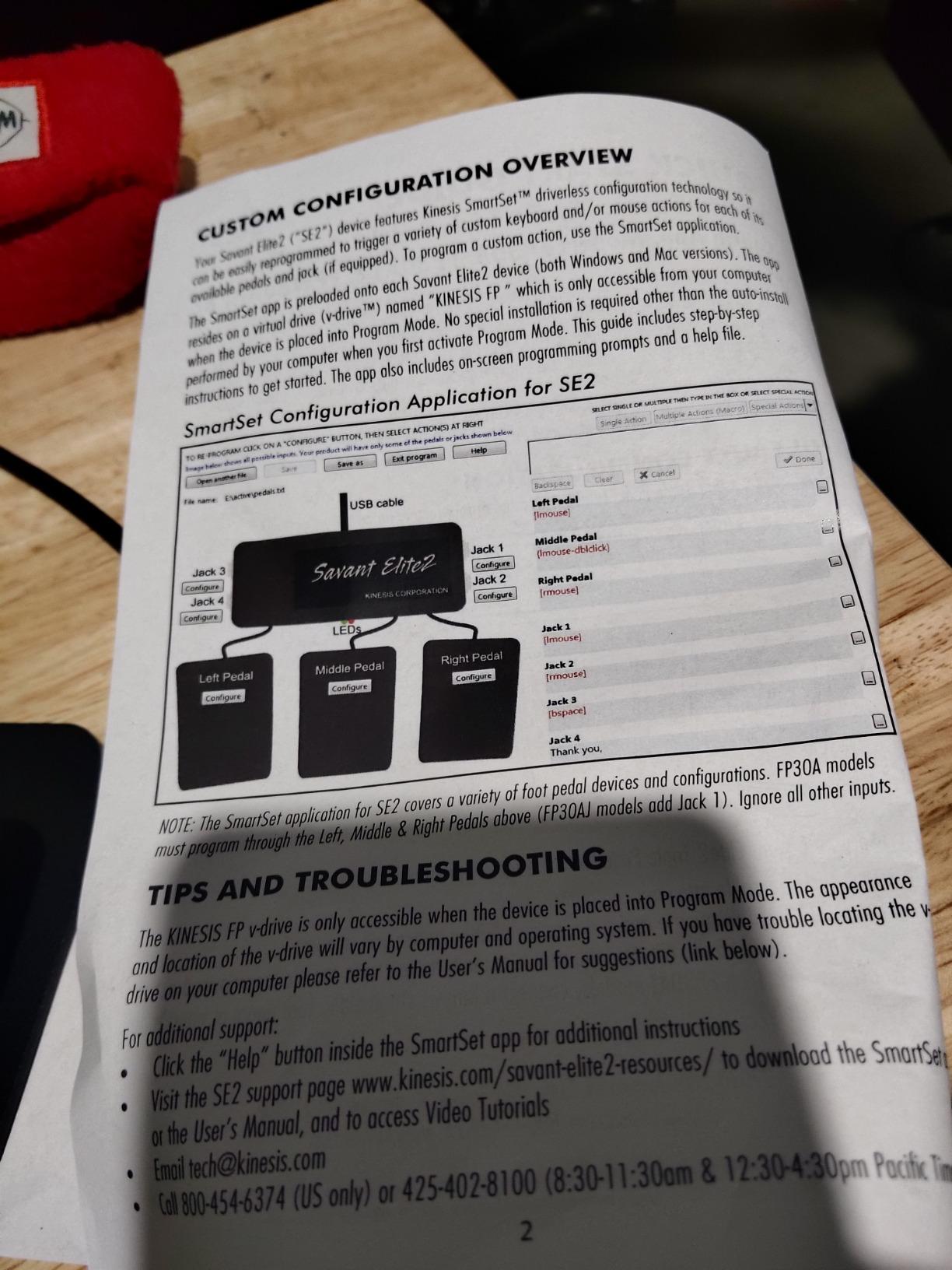 Kinesis Savant Elite2 Programmable Triple Foot Pedal (FP30A) customer photo 2