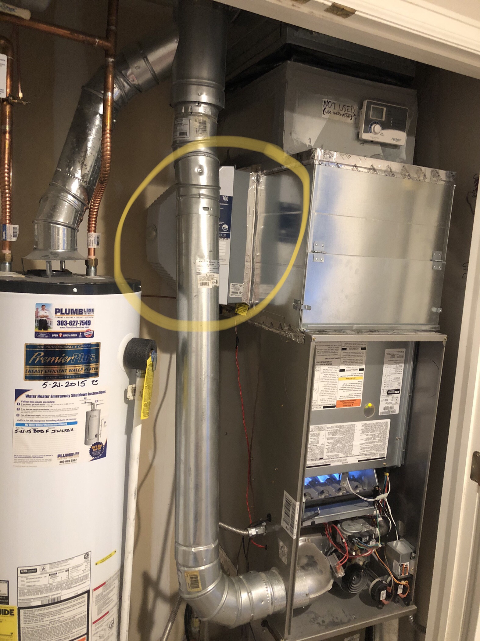 AprilAire 700 Whole-House Humidifier, Automatic Fan Powered Furnace Humidifier, Large Capacity Whole-House Humidifier for Homes up to 5,300 Sq. Ft., White customer photo 1