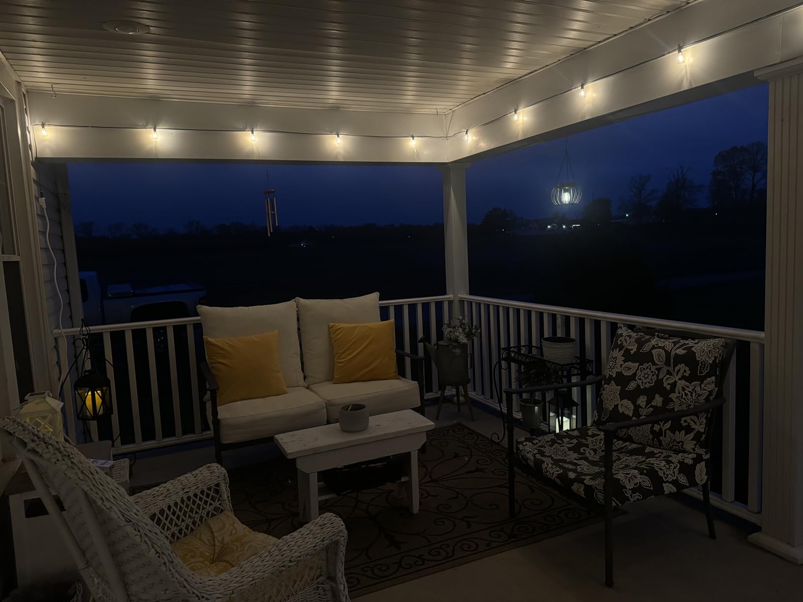 Brightown Outdoor String Lights 29 Feet G40 LED Patio Lights, Plug-in, 13 Plastic Edison Bulbs(1 Spare), Waterproof Connectable Hanging Light for Backyard Porch Balcony Party Decor, E12 Base, Black customer photo 2