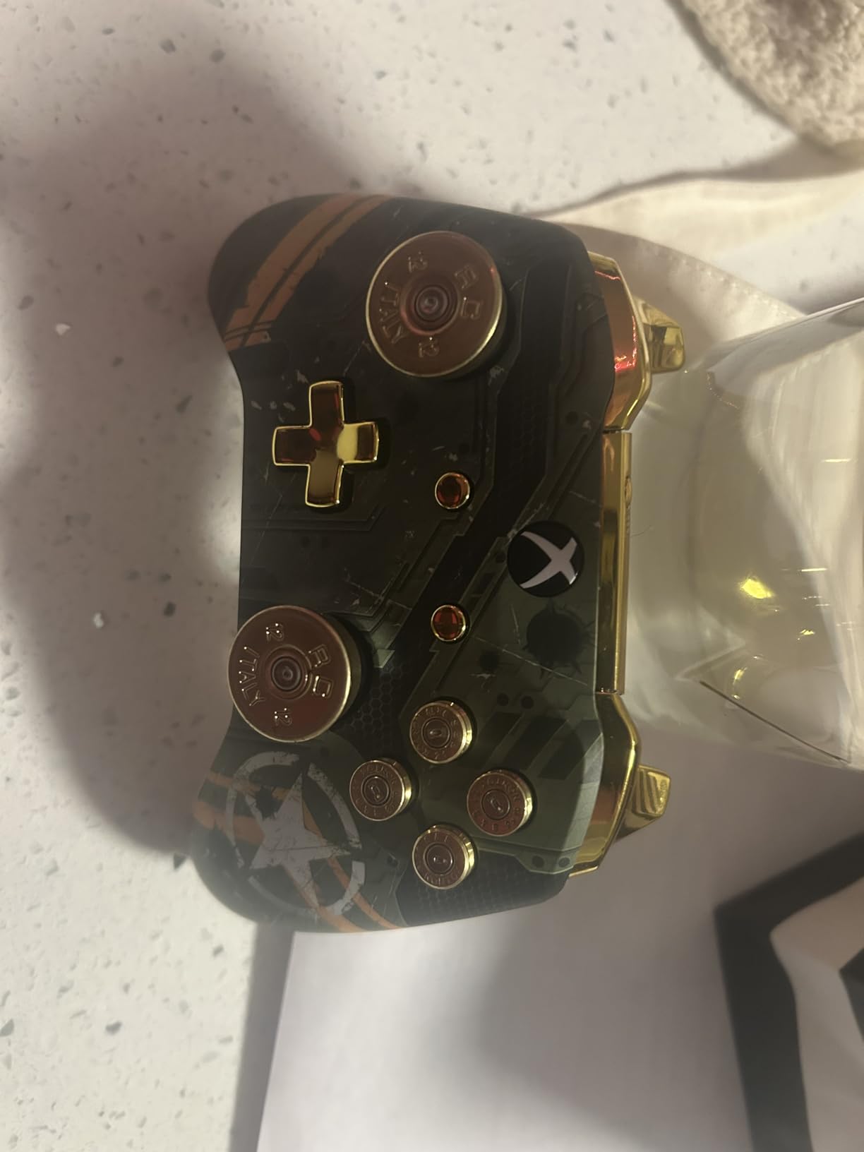 Controller Bullet Buttons for Xbox One Series X S - Made With Real 9MM Spent Bullet Casings - Includes Tools customer photo 1