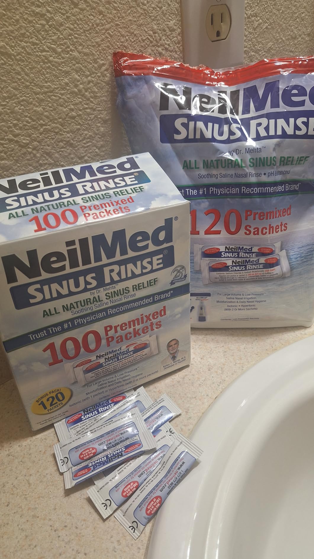 NeilMed Sinus Rinse Premixed Refill Packets 100 ct. customer photo 1