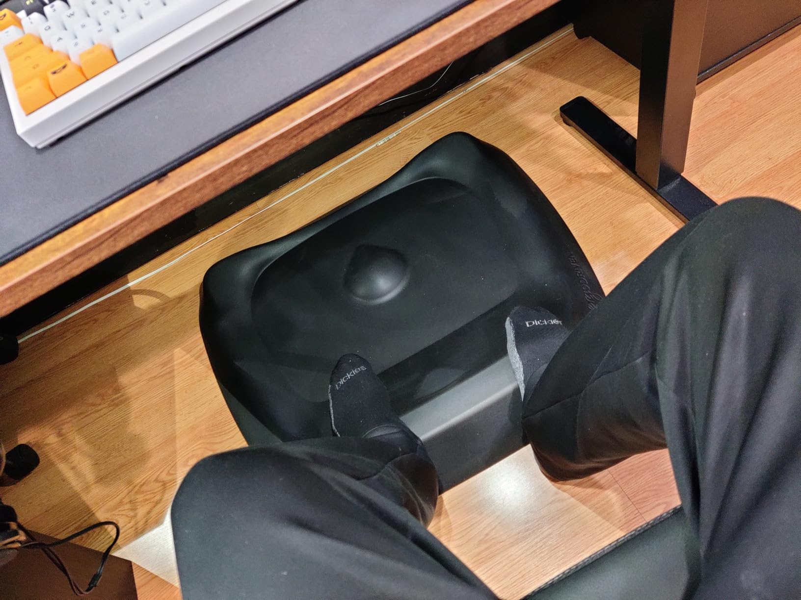 The Standing Desk Mat - Topo by Ergodriven | Premium Not-Flat Anti-Fatigue Standing Desk Mat with Calculated Terrain | Ultra-Thick Deluxe Comfort Foam, Durable, PVC-Free | Accessories | Obsidian Black customer photo 1