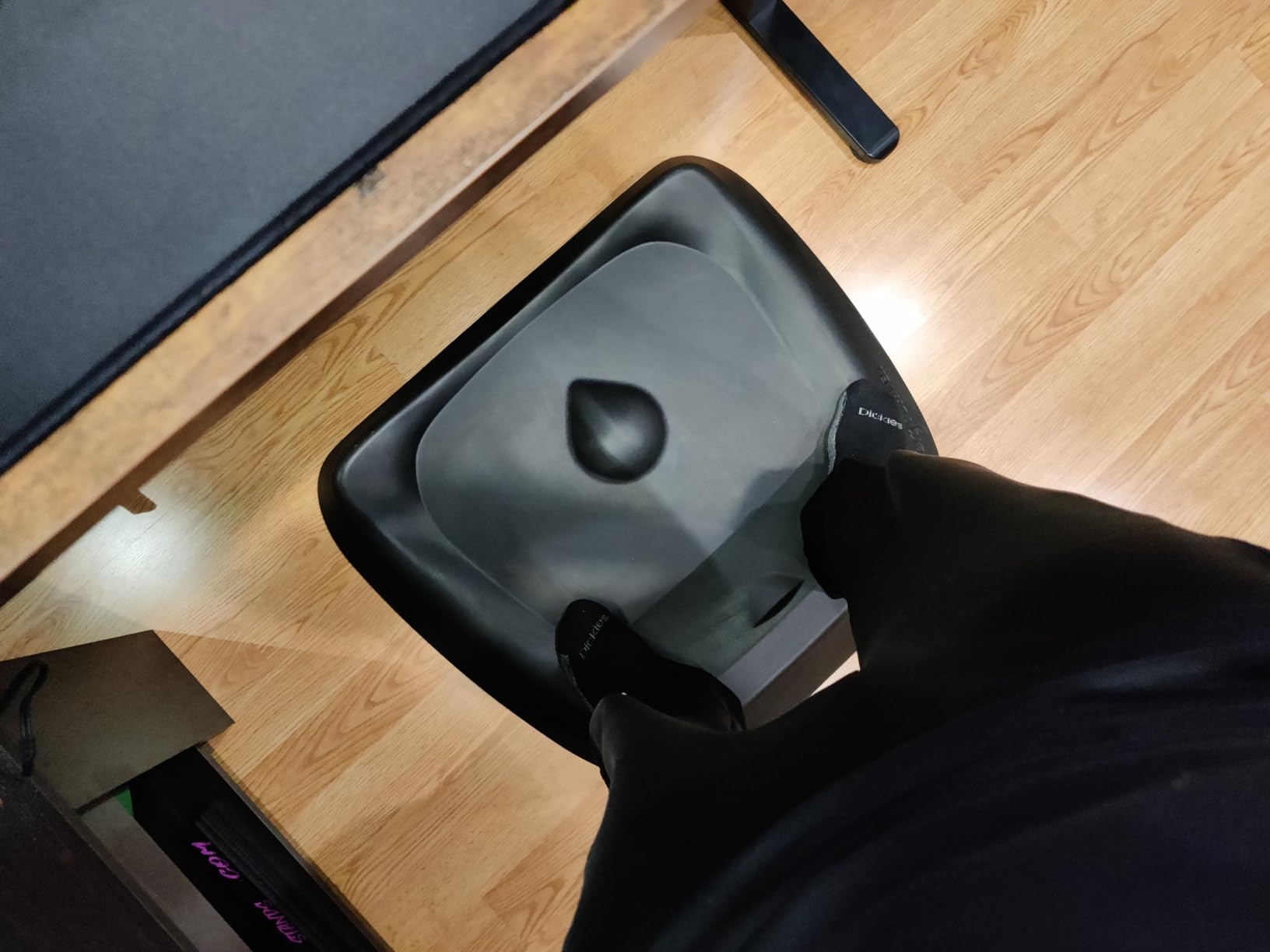 The Standing Desk Mat - Topo by Ergodriven | Premium Not-Flat Anti-Fatigue Standing Desk Mat with Calculated Terrain | Ultra-Thick Deluxe Comfort Foam, Durable, PVC-Free | Accessories | Obsidian Black customer photo 2