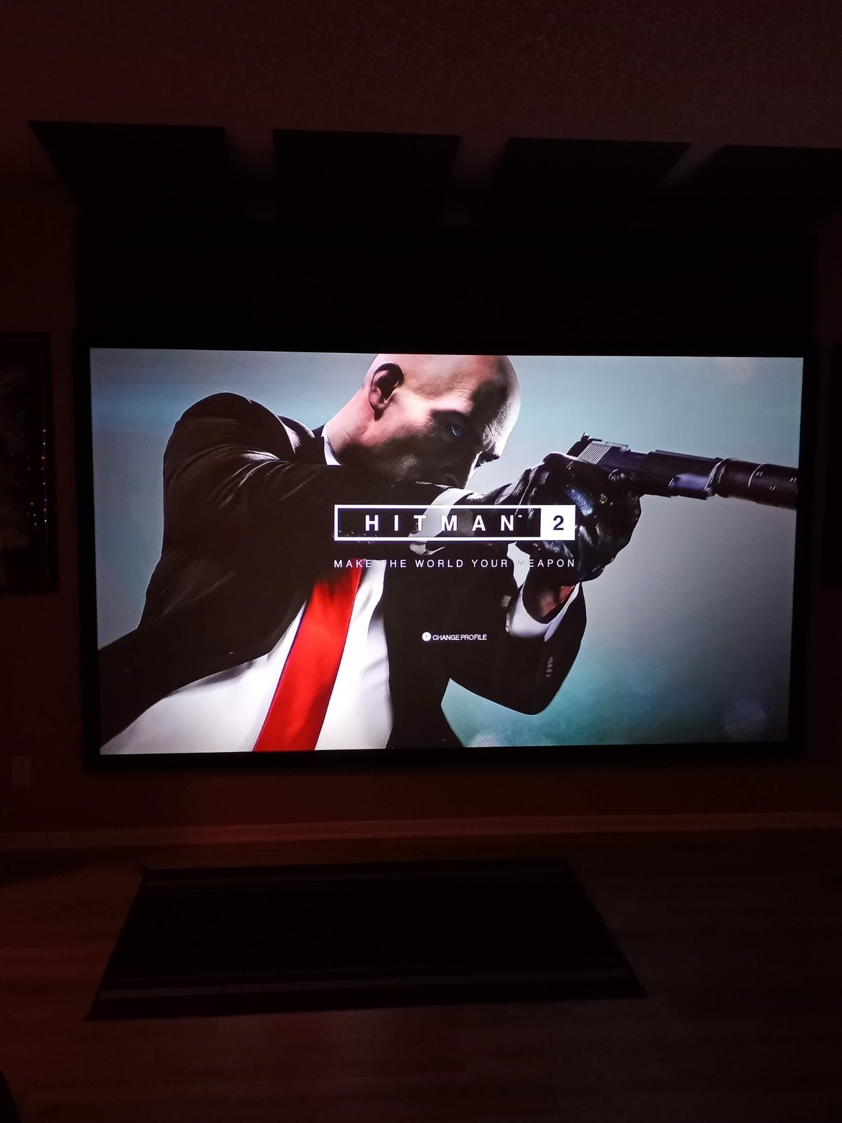 Elite Screens 120-Inch ALR Projector Screen 16:9 - Ceiling & Ambient Light Rejecting, Fixed Frame Wall Mounted, CineGrey 3D customer photo 1