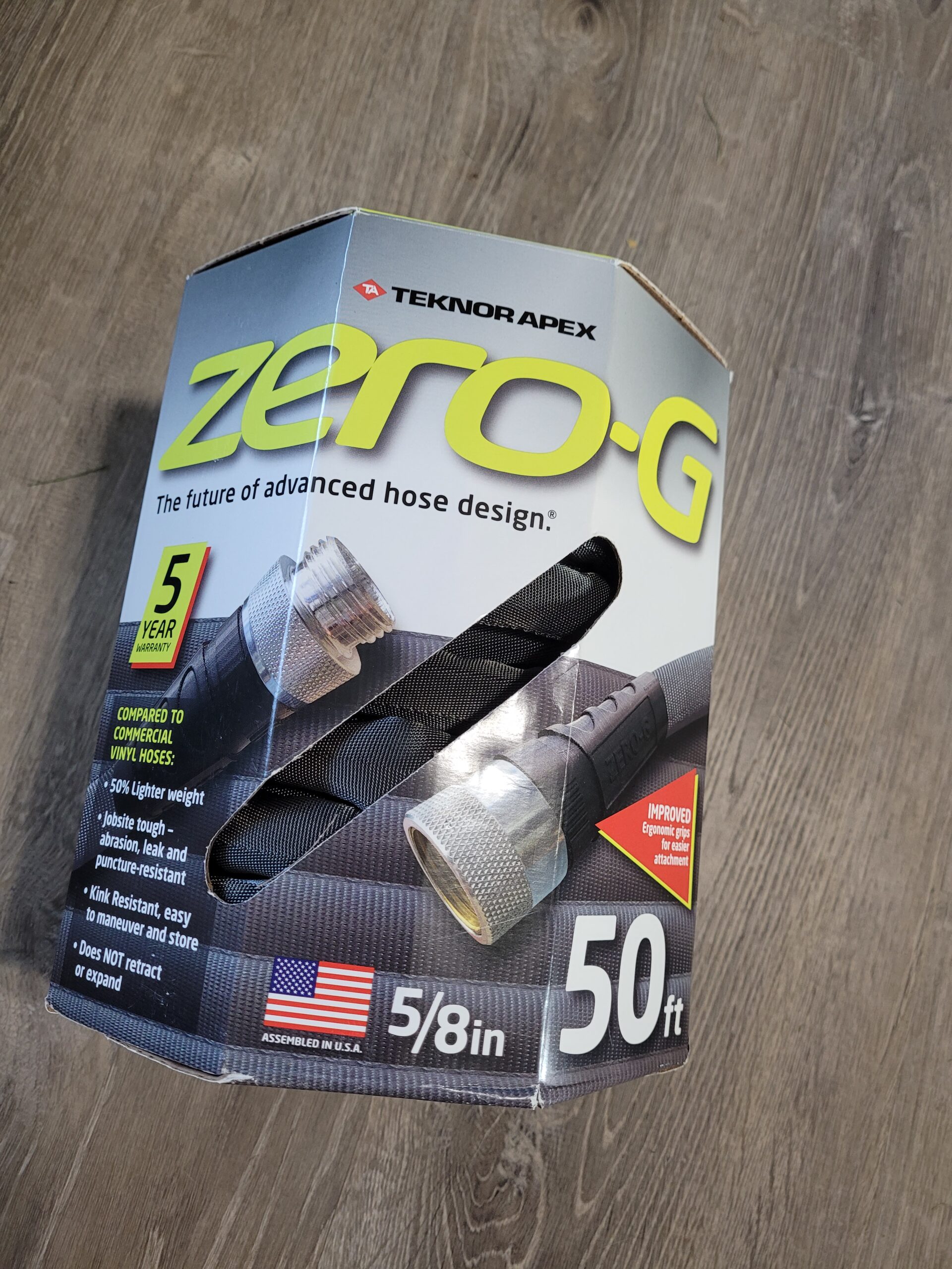zero-G 4001-50 Lightweight, Ultra Flexible, Durable, Kink-Free Garden Hose, 5/8-Inch by 50-Feet, Black customer photo 2