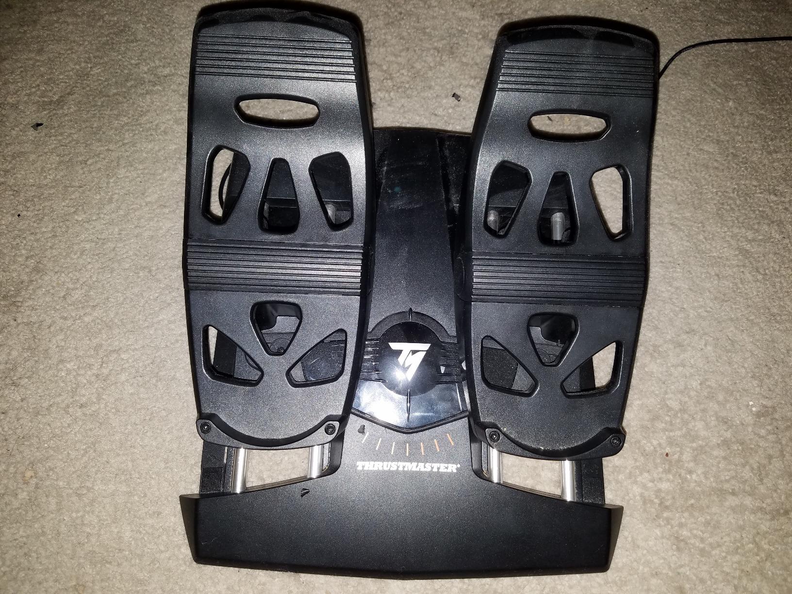 Thrustmaster TFRP Flight Rudder Pedals - Realistic Flight Simulator Controls with Sliding Rail System for Smooth Precision - Compatible with PS5, Xbox Series X|S & PC customer photo 2