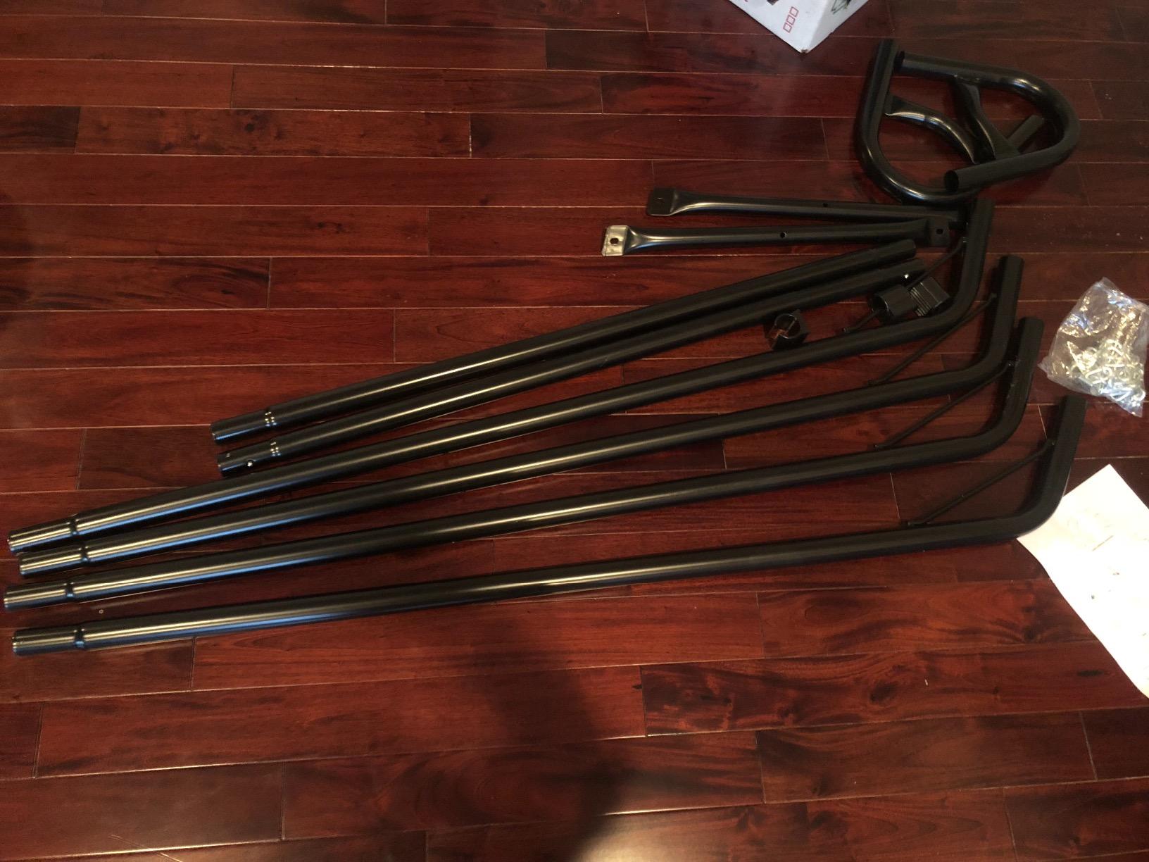 Sunnydaze Decor Universal Double Hammock Stand Only - 550-Pound Capacity - Heavy-Duty Hammock Stand for Outside - Fits 9 to 14 Foot Hammocks - Black customer photo 1