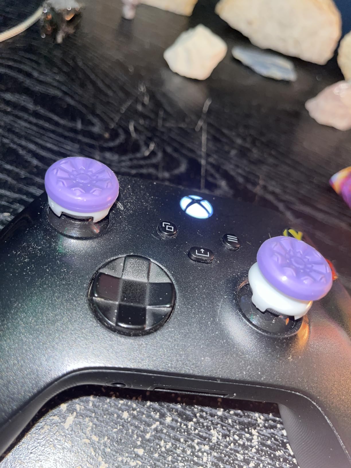KontrolFreek FPS Freek Galaxy Purple for Xbox One and Xbox Series X Controller | 2 Performance Thumbsticks | 1 High-Rise, 1 Mid-Rise | Purple customer photo 2