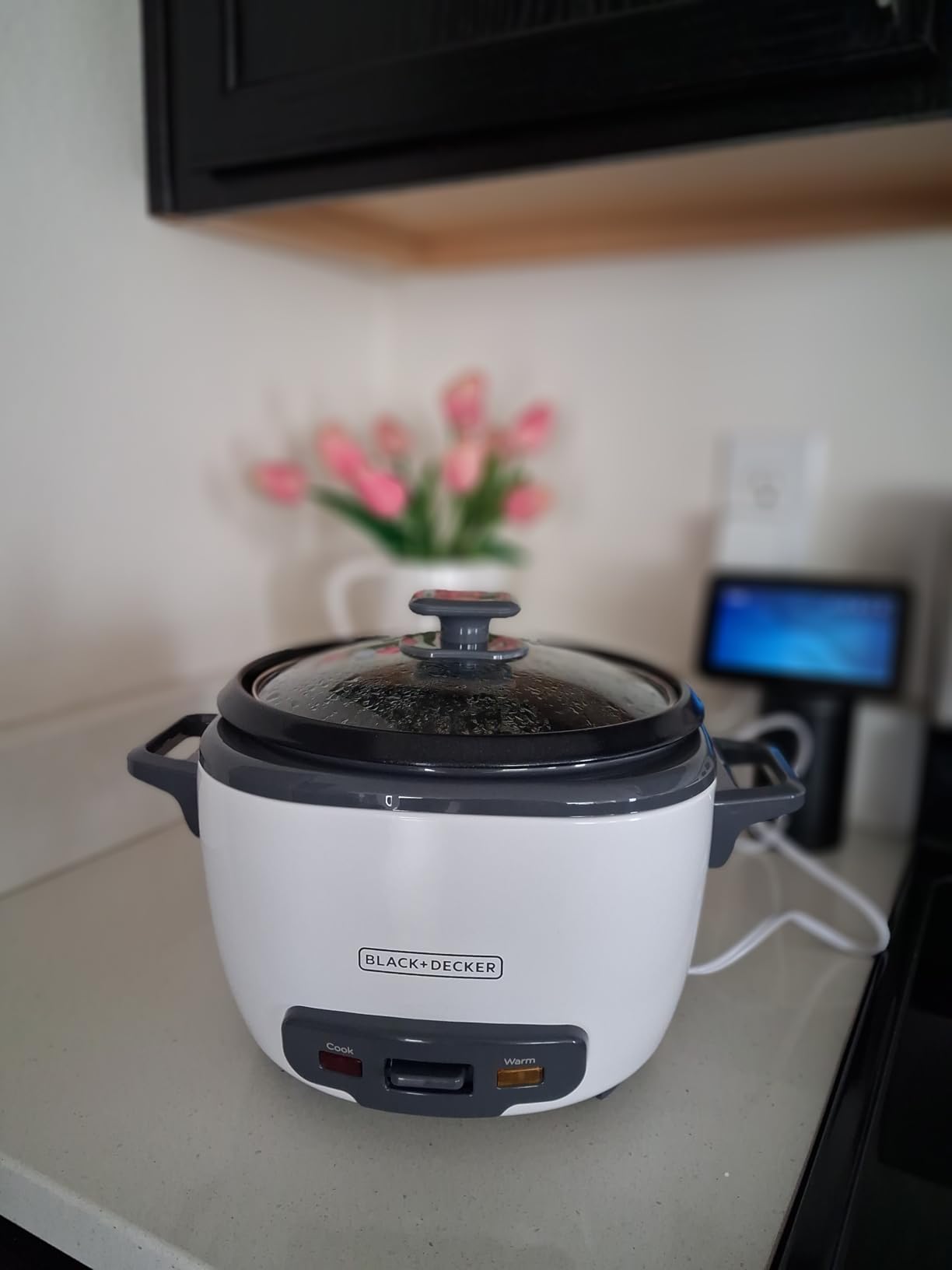 BLACK+DECKER 16-Cup Rice Cooker, RC516, 8-Cup Uncooked Rice, Steaming Basket, Removable Non-Stick Bowl, One Touch customer photo 2