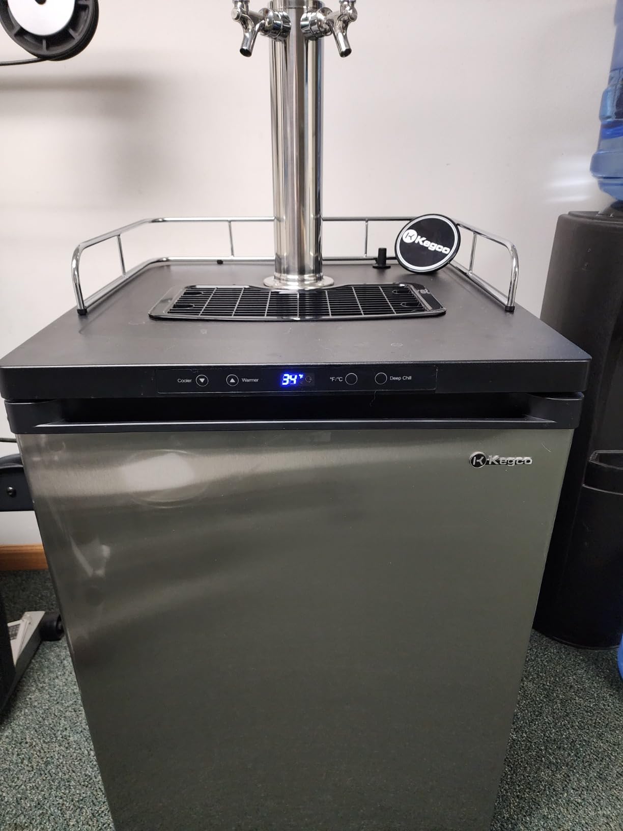 Kegco HBK309S-2 Home Brew Keg Dispenser, Stainless Steel, 2 Tap customer photo 2