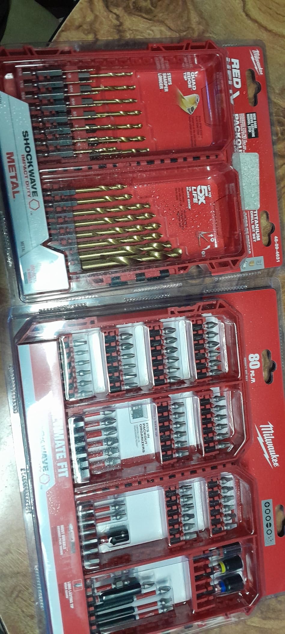 Milwaukee 48-89-4680 18-Piece Shockwave Impact Duty Thunderbolt Titanium Drill Bit Set w/Anti-Walking 135 Degree Angled Tip and Storage Case customer photo 1