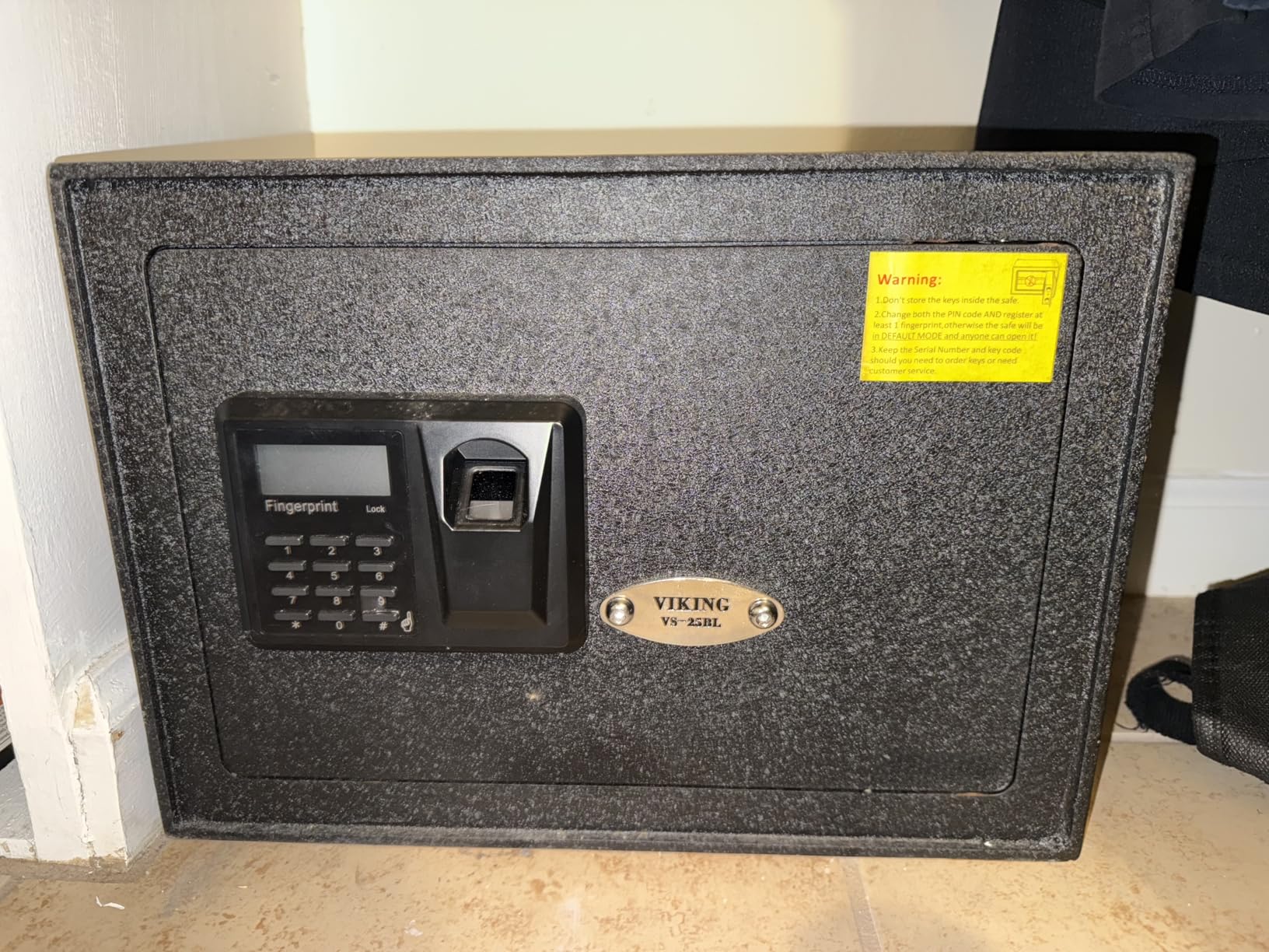 Viking Security Safe VS-14BL Heavy Duty Top Opening Drawer Biometric Fingerprint LCD Keypad Safe customer photo 2