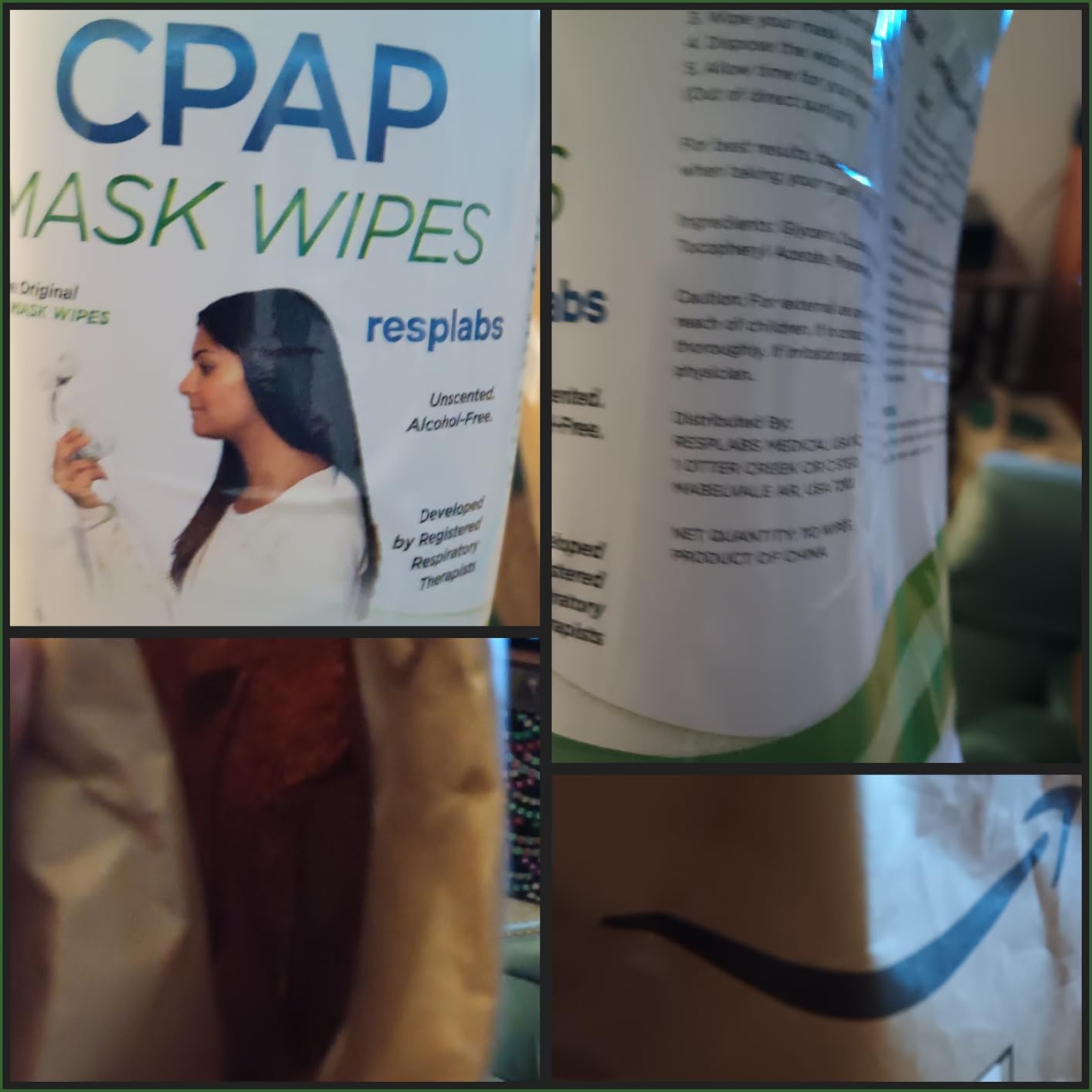 resplabs CPAP Mask Wipes Unscented Cleaner for Full Face, Nasal Masks & Supplies 110 Wipes customer photo 2