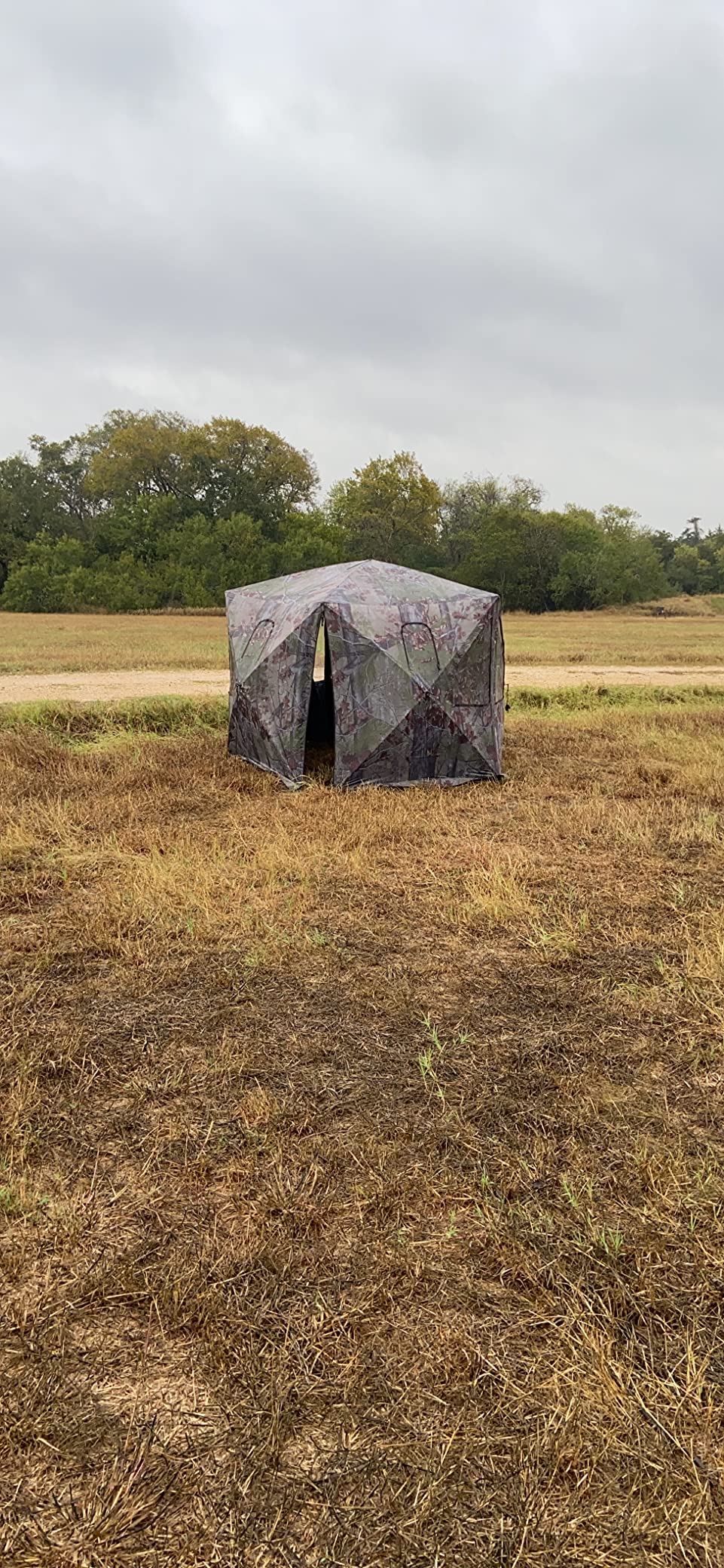 Barronett Blinds Pentagon, Portable Hunting Blind, 5-Sided Hub Blind, Huge Interior, Low Profile Windows, 4-Person, 72