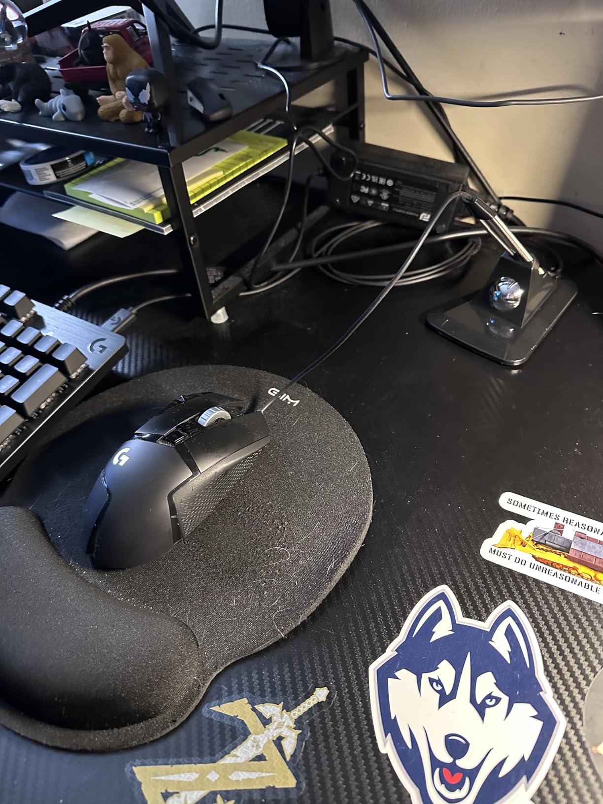 AOZCBOR Flexible Mouse Bungee Mouse Cord Management Fixer Holder (Black) customer photo 2