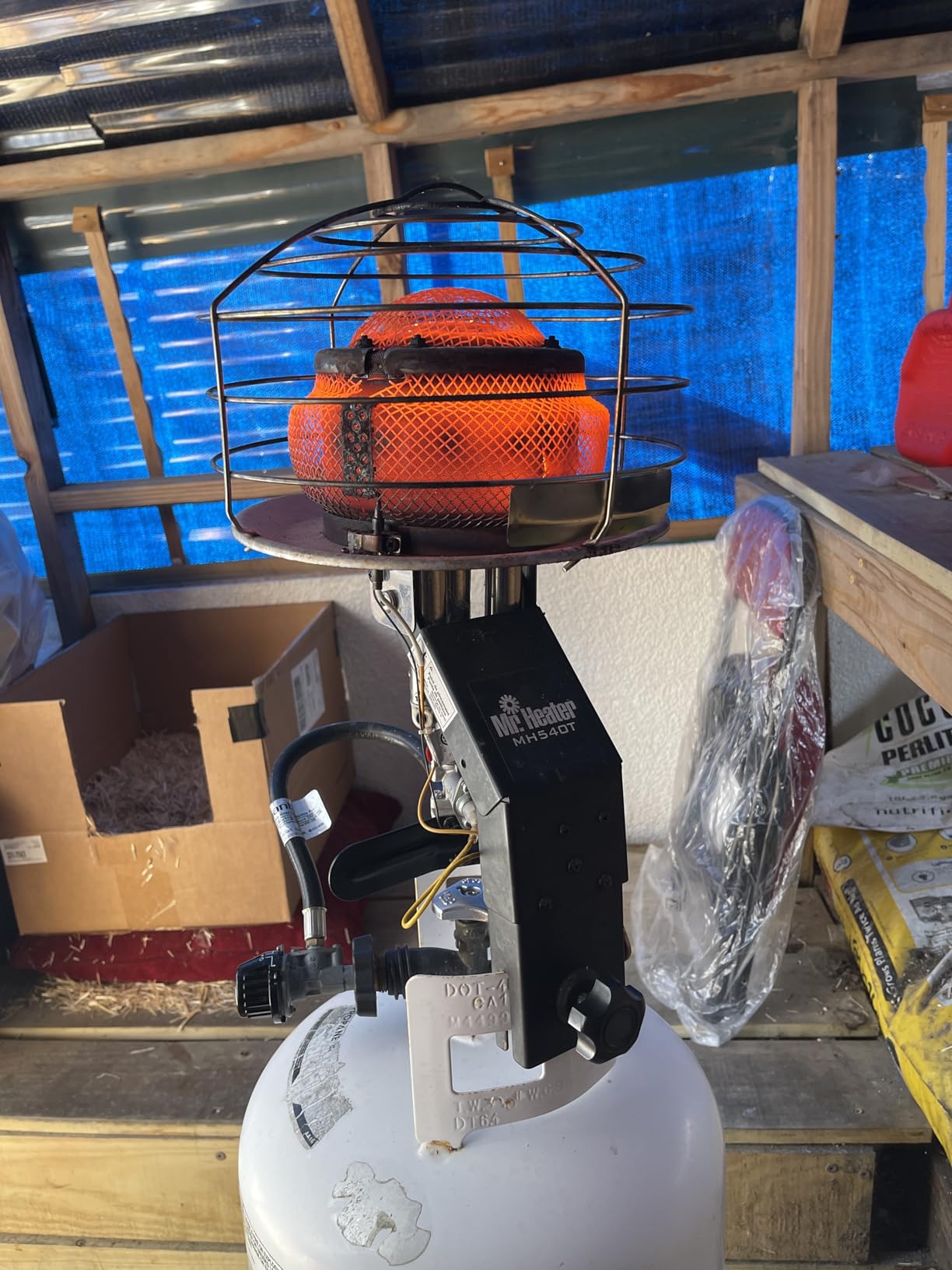 Original 540-Degree 45,000 BTU Tank Top Radiant Propane Heater customer photo 1