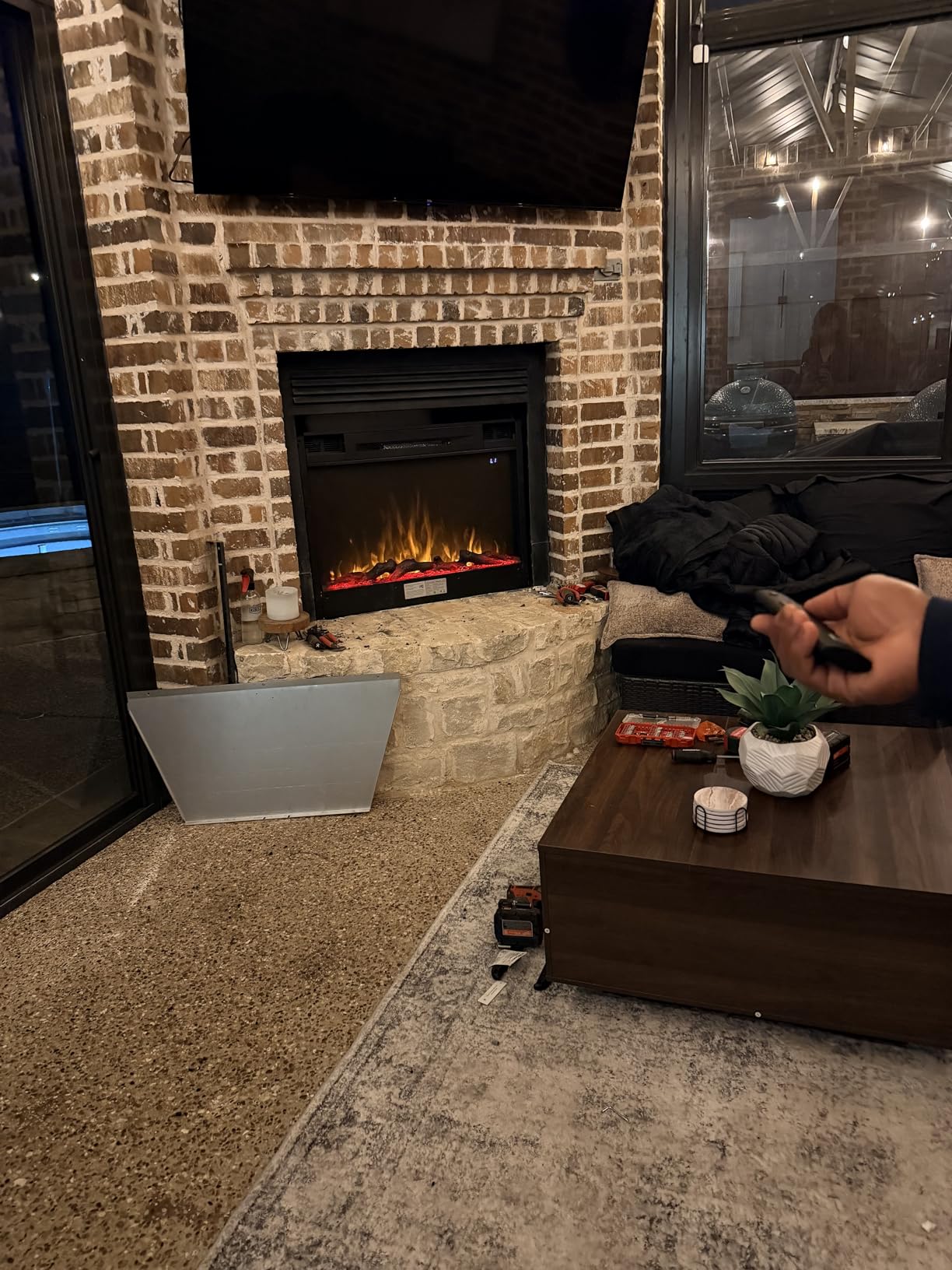 Touchstone Smart Electric Fireplace - The Sideline 36