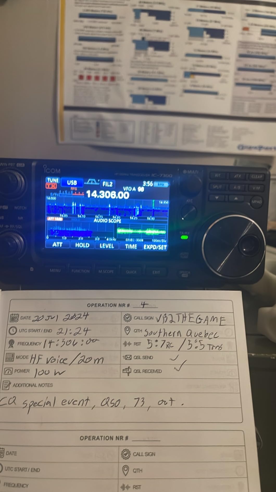 Icom IC-7300 HF/50MHz 100W SDR Base Transceiver with Direct Sampling customer photo 1