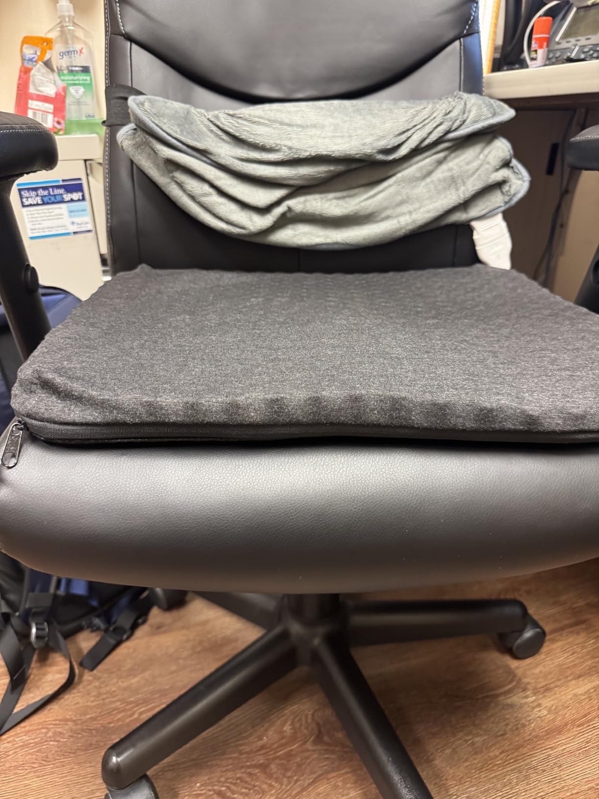 Purple Double Seat Cushion | Pressure Reducing Grid Designed for Ultimate Comfort | Designed for Office Chairs | Made in The USA customer photo 1