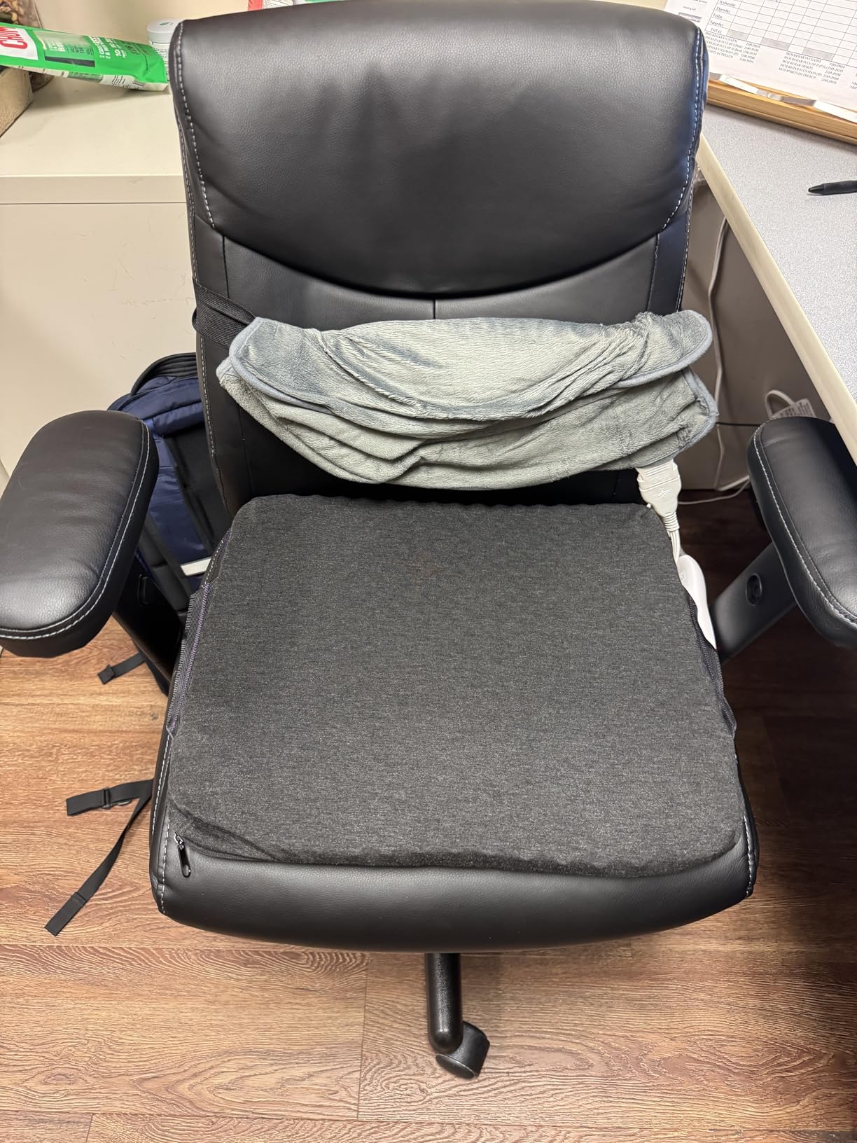 Purple Double Seat Cushion | Pressure Reducing Grid Designed for Ultimate Comfort | Designed for Office Chairs | Made in The USA customer photo 2