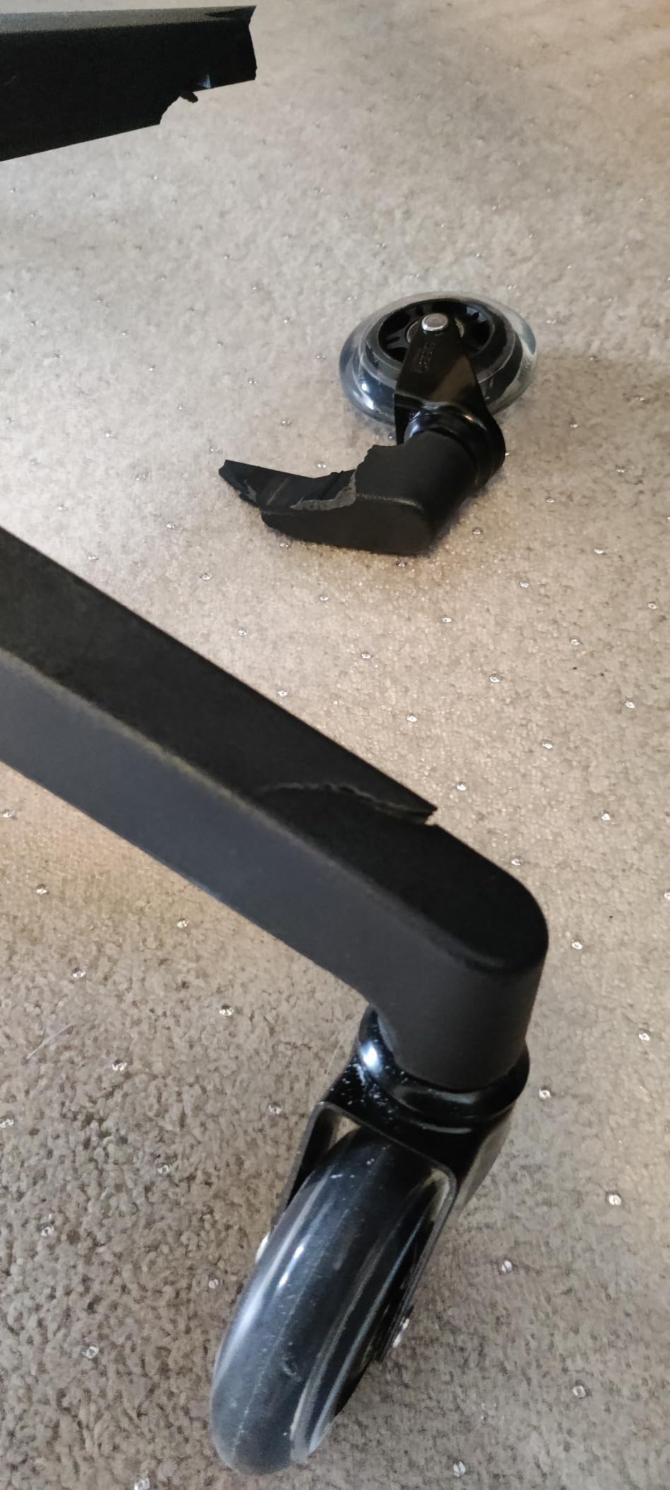 The Office Oasis Original Rollerblade Office Chair Wheels (As Seen On PBS) - Incredibly Smooth & Quiet Casters - Safe for Hardwood Floors & Carpet - Easy Installation with Universal Fit - Set of 5 customer photo 1