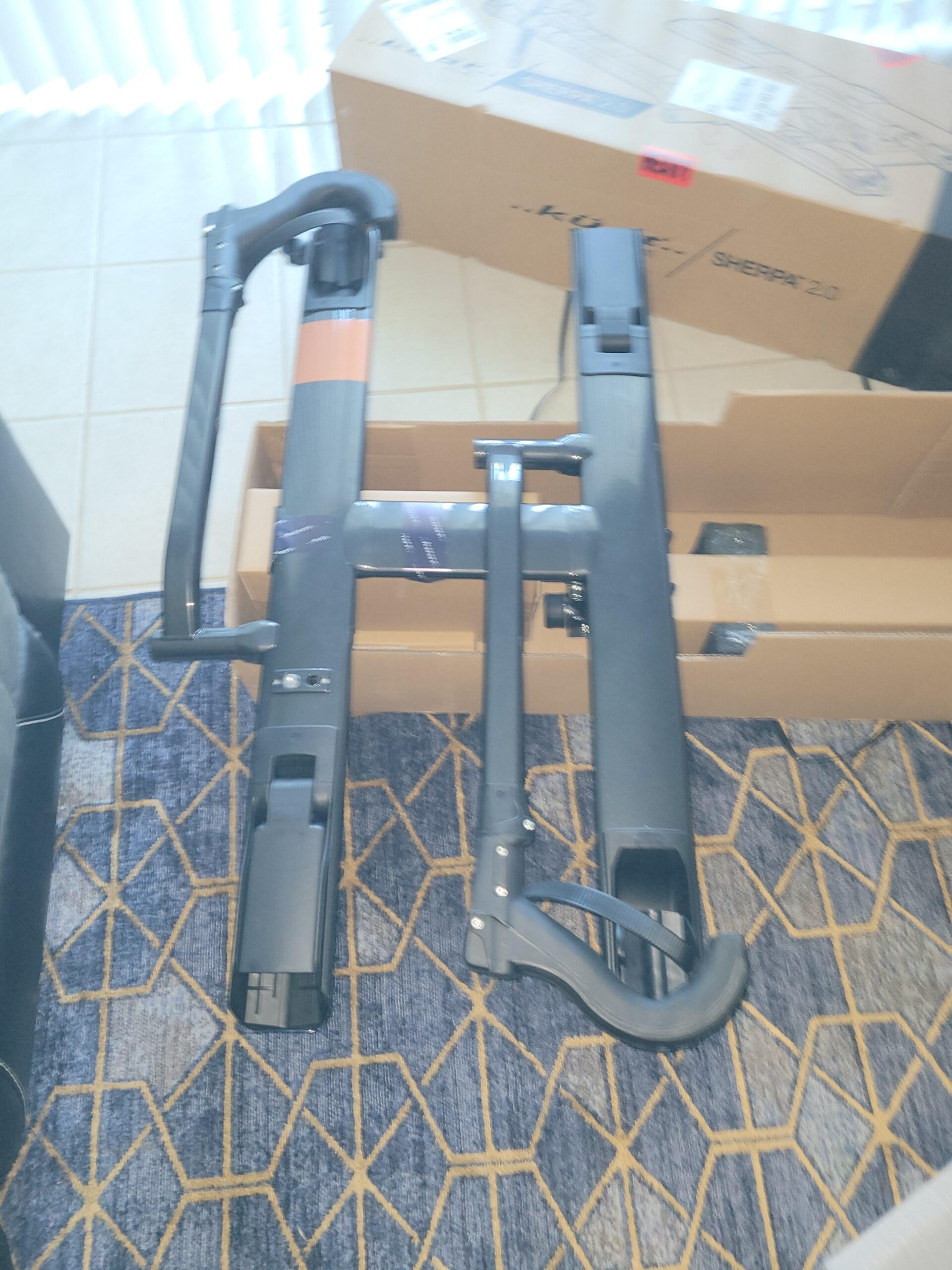 KUAT Sherpa 2.0 Durable Lightweight Aluminum Compact 2 Bike Transporting Hitch Rack with Cable Lock & Foldable Tire Cradles | Capacity - 40 Lbs per Tray customer photo 2